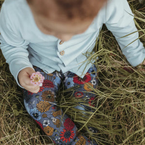 Little & Lively Girls Autumn Floral Leggings : Size 2T to 10 Years