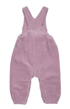 Load image into Gallery viewer, Minymo Baby Girl Purple Corduroy Overalls: Size 0M-18M
