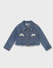 Load image into Gallery viewer, Mayoral Baby Girl Ruffled Denim Jacket: Size 6M to 18M
