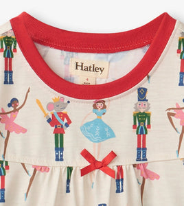 Hatley Nutcracker Print Long Sleeved Nightdress: Size 3 to 12 Years