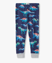 Load image into Gallery viewer, Hatley Boys Blue Dinos Organic Cotton Pajama Set: Size 3-8
