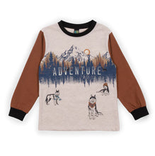 Load image into Gallery viewer, Nano Boy’s Pajamas “Wolf Adventure” Graphic: Size 2 to 12
