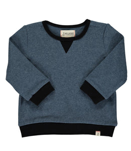 Me & Henry Boys Pull Over Brushed Cotton Shirt in Blue: Size 5/6 to 12 Years