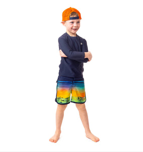 Nano UV swimsuit shorts Boys Navy: Size 2-14
