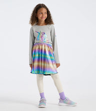 Load image into Gallery viewer, Hatley Girls Unicorn Dream Rainbow Foil Graphic TShirt: Size 2 to 8
