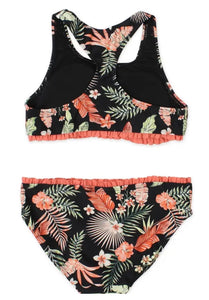 Mandarine & Co Black Canyon Leaf 2 Piece Swim Set: Size 7 to 14 Years