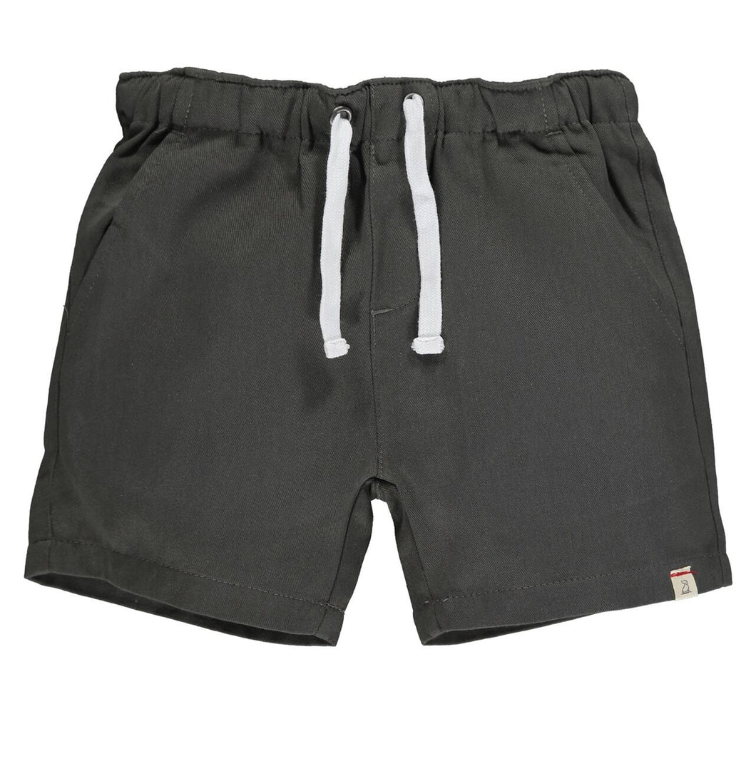 Me & Henry Baby Boy’s Dark Grey Cotton Shorts: Size 0M to 24M