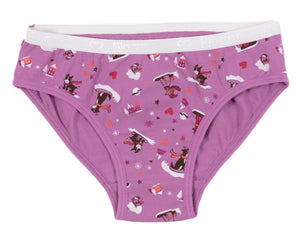 Nano Girls Purple Puppy Underwear: Size 2-12