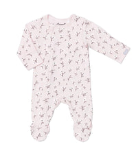 Load image into Gallery viewer, Coccoli Cotton-Modal Zipper Sleeper in Pink Cherry Blossom Print: Size NB to 18M
