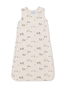 Coccoli Modal Sleepsack Color Biker Print in Oat Milk: Size NB to 36M