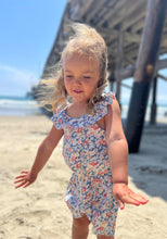 Load image into Gallery viewer, Vignette Girls “Kathy” 100% Rayon Floral Romper : Size 3 to 12
