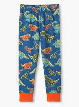Load image into Gallery viewer, Hatley Colourful “Dinosaurs Roar” Organic Cotton Long Pants Pj Set: Sizes 2 to 12
