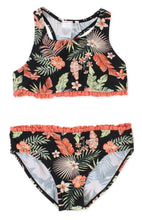 Load image into Gallery viewer, Mandarine &amp; Co Black Canyon Leaf 2 Piece Swim Set: Size 7 to 14 Years
