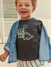 Load image into Gallery viewer, Mayoral Baby/Toddler “Little Big Friend” Dinosaur Tee: Size 6M to 4 Years
