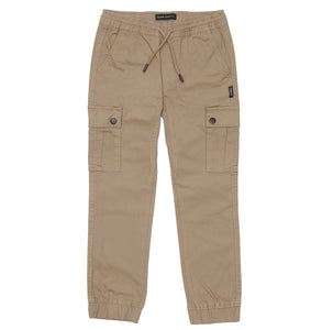 Silver Jeans Co “Cairo” City Comfy Twill Cargos in Khaki: Size 8 to 16 Years