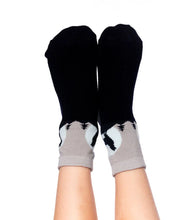 Load image into Gallery viewer, Deux Par Deux 3 Pack Socks - Happy Face/Wolf/Stripes Size 3/4 to 10/12 Years
