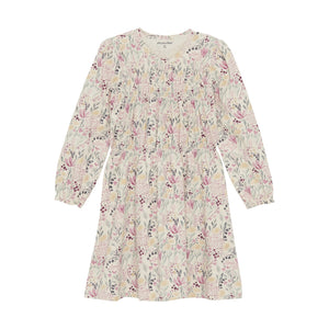 Minymo Long Sleeved Floral Print Dress: Size 3 to 8 Years