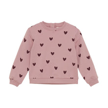 Load image into Gallery viewer, Creamie Brand Long Sleeved Shirt with Heart Print: Size 2 to 10 Years

