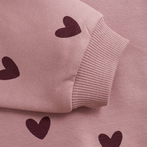 Creamie Brand Long Sleeved Shirt with Heart Print: Size 2 to 10 Years
