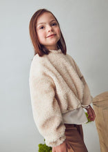Load image into Gallery viewer, Mayoral Lambswool Combo Pullover Shirt in Cream: Size 3 to 9 Years
