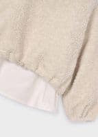 Load image into Gallery viewer, Mayoral Lambswool Combo Pullover Shirt in Cream: Size 3 to 9 Years
