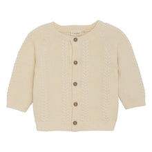 Load image into Gallery viewer, Fixoni Neutral 100% Cotton Knit Cardigan for Baby: Sizes NB to 18M
