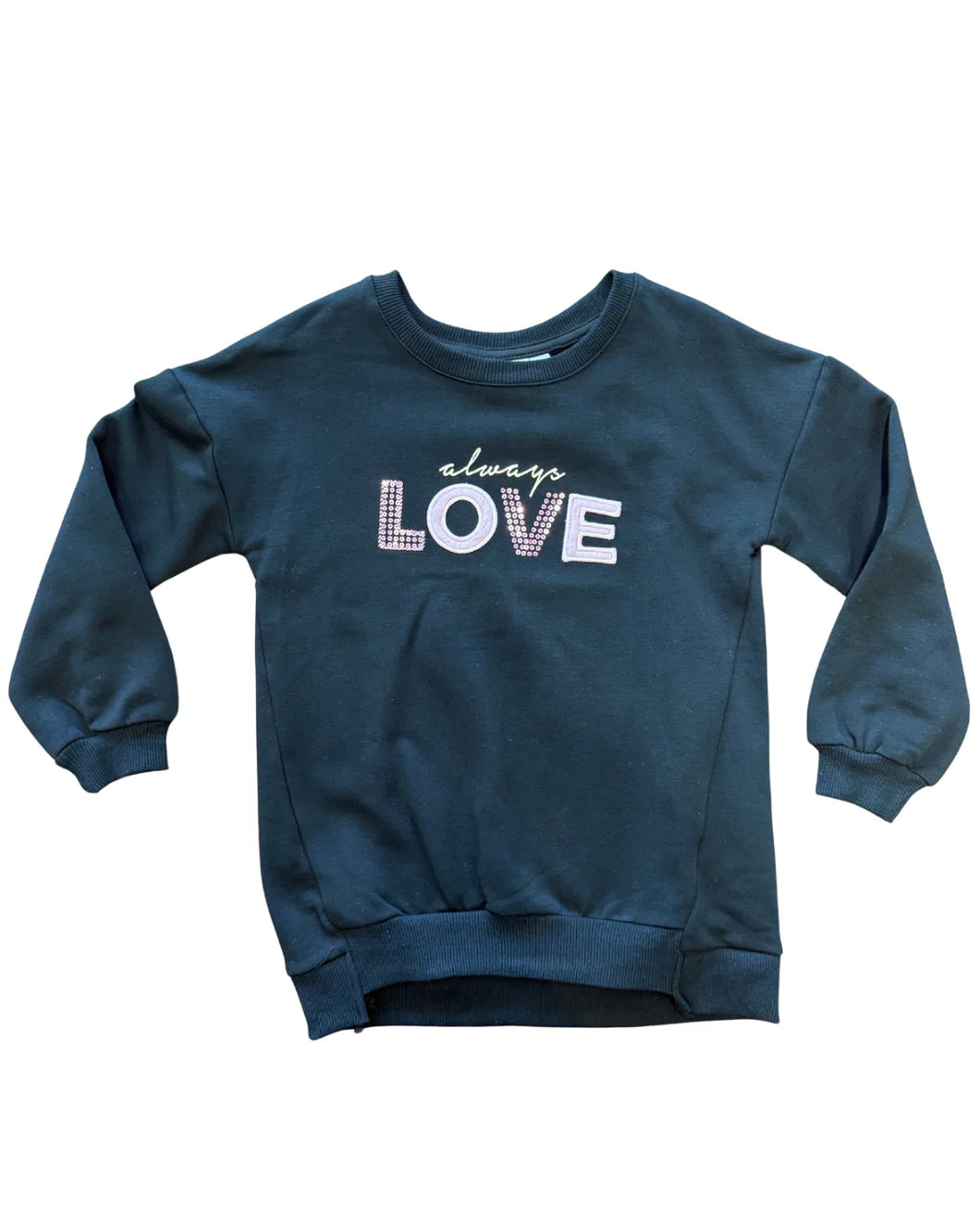 MID “Always Love” Sweater in Black: Sizes 2/3 to 6/7
