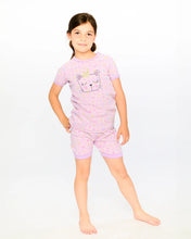 Load image into Gallery viewer, Deux Par Deux Organic Cotton 2 Piece Purple Cat Pajamas: Size 2 to 12 Years
