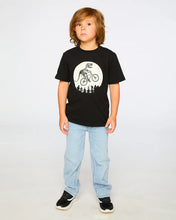 Load image into Gallery viewer, Deux Par Deux Organic Cotton Tee with Glow in the Dark Dinosaur Print: Size 2 to 8 Years
