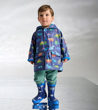 Load image into Gallery viewer, Hatley Dino Party Splash Jacket: Size 12/18M to 6 Years

