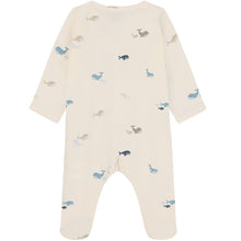 Load image into Gallery viewer, Fixoni Organic Cotton Long Sleeved Sleeper Whale Friends Print: Size 0M to 9M
