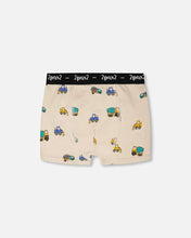 Load image into Gallery viewer, Deux par Deux Boxer Briefs Underwear “Construction Trucks” Print: Size 2/3 to 11/12
