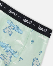 Load image into Gallery viewer, Deux par Deux Boxer Briefs Underwear “Crocodile Cars” Print: Size 2/3 to 11/12
