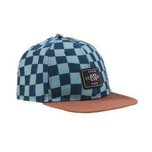 Load image into Gallery viewer, Nano Green Checkerboard Print Baseball Cap: Sizes 12/24M to 8/12 Years
