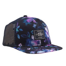 Load image into Gallery viewer, Nano Purple Floral Print Baseball Cap: Sizes 12/24M to 8/12 Years
