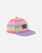 Load image into Gallery viewer, Deux Par Deux Baseball Cap “Ombré Stripe” Size 6/24M to 7/12 Years
