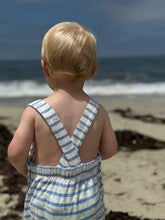 Load image into Gallery viewer, Me &amp; Henry Dandy Sailboat Print Overalls: Size 0/3M to 18/24M
