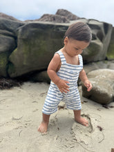 Load image into Gallery viewer, Me &amp; Henry Dandy Sailboat Print Overalls: Size 0/3M to 18/24M
