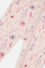 Load image into Gallery viewer, Deux Par Deux Flower Garden Print Footed Sleeper: Size 9M to 18M
