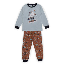 Load image into Gallery viewer, Nano Boys Pj’s in “Snowboarding Sasquatch” Graphic:  Size 2 to 12
