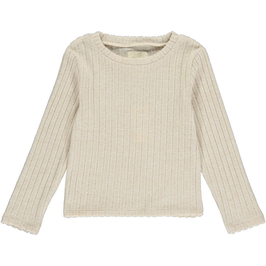 Vignette Girls “Nikki” Soft Ribbed Shirt In Colour Tan: Size 2 to 16