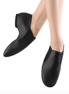 Bloch “Elasta Bootie” Leather Jazz Shoe in Black: Size 2.5 (Girl) to 10 (Ladies)