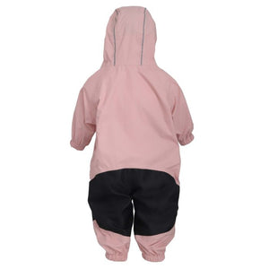 Calikids One Piece Rain Suit in Blush 12M to 5Y