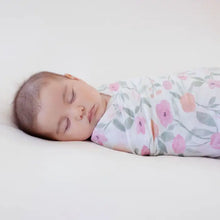 Load image into Gallery viewer, Aden + Anais Silky Soft Muslin Cotton Swaddle Blanket in Ma Fleur Print
