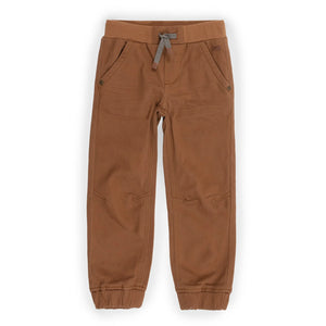 Nano Boys Stretch Twill Pants in Rust Brown : Size 2 to 12 Years