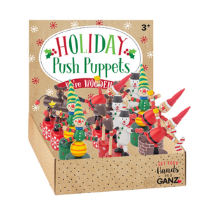 Ganz Wooden Holiday Push Puppets: 4 Styles