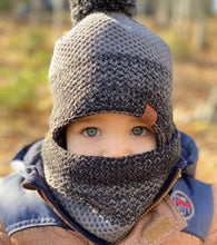 Load image into Gallery viewer, Calikids Pom Pom Cozy Knit Winter Hat in Grey: Size Fit Most Baby/Toddler
