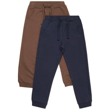 Load image into Gallery viewer, Minymo Boys Joggers in Dark Brown: Size 3 to 8 Years
