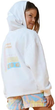 Load image into Gallery viewer, Roxy Girl White Tropical Zip-up: size 8-14
