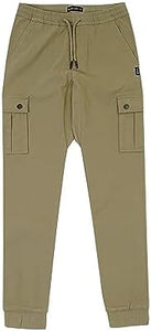 Silver Jeans Co “Cairo” City Comfy Twill Cargos in Light Olive: Size 8 to 16 Years